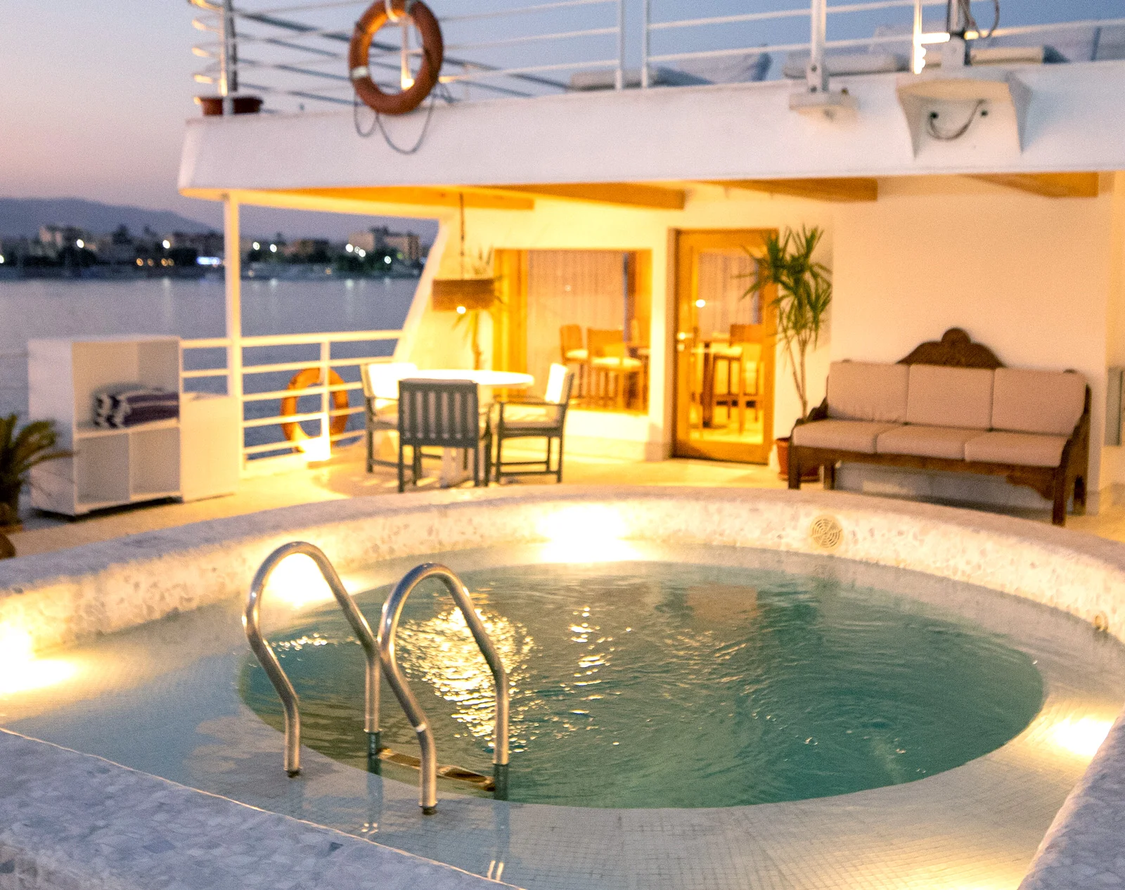 Sun deck of the Salima Nile Cruise Nile cruise